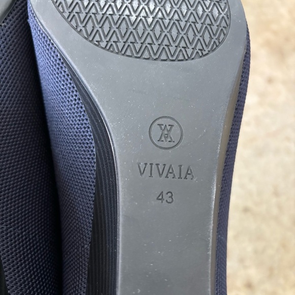 Vivaia Navy Blue Wedge Heels Size 43/11.5 - Picture 10 of 10